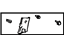 Toyota 62471-95D00-03 Garnish, Rear Pillar, Upper Passenger Side