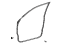 Toyota 67861-35120 Weatherstrip, Front Door, Passenger Side