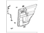 Toyota 67640-35A40-C0 Board Sub-Assembly, Rear Door Trim, Driver Side