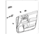 Toyota 67620-35C60-C0 Board Sub-Assembly, Front Door Trim, Driver Side