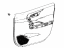 Toyota 67610-42C50-C7 Board Sub-Assembly, Front Door Trim, Passenger Side