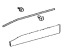 Toyota 75073-0R070 Lower Molding, Outside Passenger Side
