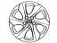 Toyota 42602-42040 Cap, Wheel