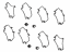 Toyota 04946-F4020 Shim Kit, Anti Squeal(For Rear Disc Brake)