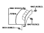 Toyota 75061-42050 Wheel Opening Molding, Passenger Side