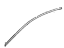 Toyota 75071-42130 Frame Molding, Black, Outside Passenger Side