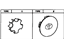 Toyota 42603-33030 Ornament Sub-Assembly, Wheel Hub