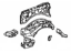 Toyota 53701-3D480 Apron Sub-Assembly, Front Fender, Passenger Side
