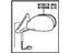 Toyota 87940-2B780-A0 Mirror Assembly, Outer Rear View, Driver Side, White