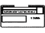 Toyota G9276-74010 Label, EV Battery Name