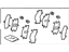 Toyota 04945-74010 Shim Kit, Anti Squeal, Front