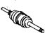 Toyota 43430-34020 Shaft Assembly, Front Drive, Passenger Side