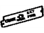 Toyota 83145-0W190 Lens, Meter
