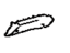 Toyota 66415-04010 Spacer, Side Rail, Rear Passenger Side