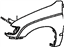 Toyota 53812-04060 Fender Sub-Assembly, Front Driver Side