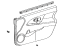 Toyota 67620-52U30-B0 Board Sub-Assembly, Front Door Trim, Driver Side