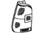 Toyota 81550-02060 Tail Lamp Assembly, Passenger Side
