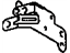 Toyota 86212-12230 Radio Pocket Bracket, Lower