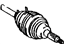 Toyota 43420-12310 Axle Assembly, Driver Side