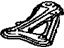 Toyota 52258-12010 Brace, Front Suspension Member, Rear Driver Side