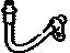 Toyota 90947-02F86 Hose, Flexible(For Rear Driver Side), Inner