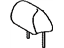 Toyota 71940-12860-B0 Headrest Assembly, Rear Seat