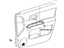 Toyota 67620-12D40-B0 Board Sub-Assembly, Front Door Trim, Driver Side