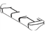 Toyota 71611-02110 Seat Cushion Pad, Rear
