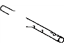 Toyota 33243-20070 Shaft, Gear Shift Fork