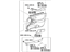 Toyota 67610-AC170-A0 Board Sub-Assembly, Front Door Trim, Passenger Side