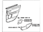 Toyota 67630-AC070-A0 Board Sub-Assembly, Rear Door Trim, Passenger Side