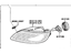 Toyota 81210-07010 Fog Lamp Assembly, Front Passenger Side