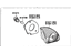 Toyota 81680-02030 Backup Lamp Assembly, Driver Side