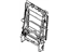 Toyota 71018-0C060 Frame Sub-Assembly, Rear Seat Back, Driver Side