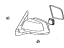 Toyota 87910-0C370-A1 Mirror Assembly, Outer Rear View, Passenger Side