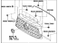 Toyota 53101-0C290-A1 Grille Sub-Assembly, Radiator