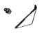 Toyota 67492-33110 Garnish, Front Door Lower Frame Bracket, Driver Side