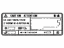 Toyota 88723-12350 Label, Cooler Service Caution