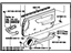 Toyota 67620-2G620-02 Board Sub-Assembly, Front Door Trim, Driver Side