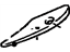 Toyota 76088-02010-A1 Rear Spoiler, White, Driver Side