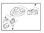 Toyota SU003-04700 Mirror Sub-Assembly, Outer Rear View, Driver Side
