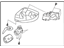 Toyota SU003-04699 Mirror Sub-Assembly, Outer Rear View, Passenger Side