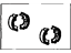 Toyota 04495-22040 Shoe Kit, Rear Brake