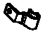 Toyota 35523-14061 Clamp, Throttle Cable