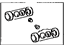 Toyota 04906-14020 Wheel Cylinder Overhaul Kit