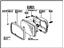 Toyota 81110-80131 Headlamp Assembly, Passenger Side