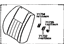 Toyota 71073-1B210-02 Cover, Front Seat Back, Passenger Side(For Separate Type)