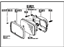 Toyota 81150-80128 Headlamp Assembly, Driver Side