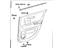 Toyota 67630-48160-A1 Door Trim Panel, Passenger Side