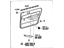 Toyota 67630-03011-B0 Board Sub-Assembly, Rear Door Trim, Passenger Side
